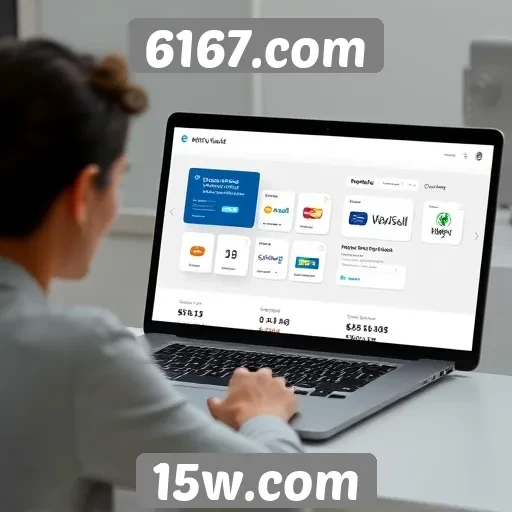 Opções de pagamento disponíveis no site 6167.com